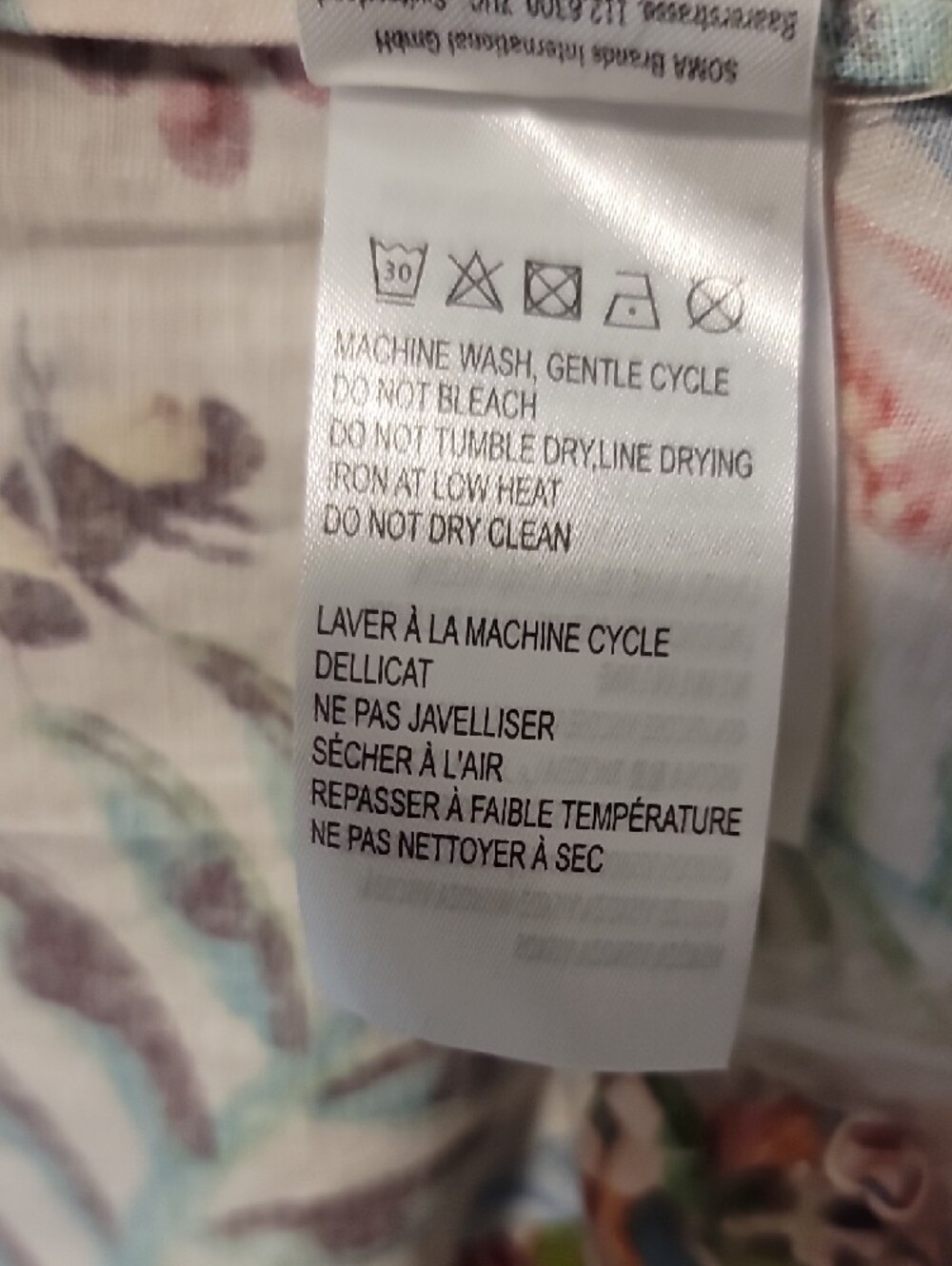 NWT FARM RIO Strapless Maxi Dress with Colorful Botanical Print Size M - Picture 9 of 9